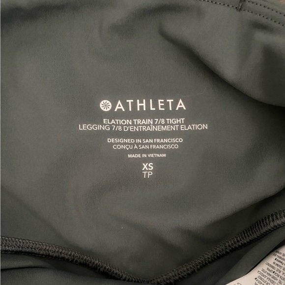 Athleta Elation train size XS/TP crop teal/blue/green - Picture 3 of 5